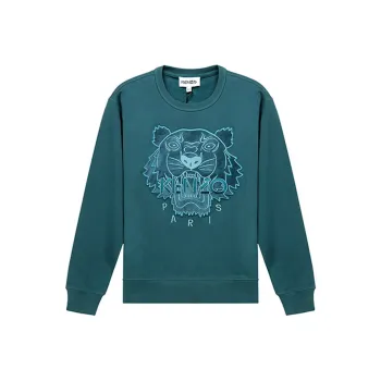 KENZO Classic Tiger Head Sweatshirts Women's Water Duck Green