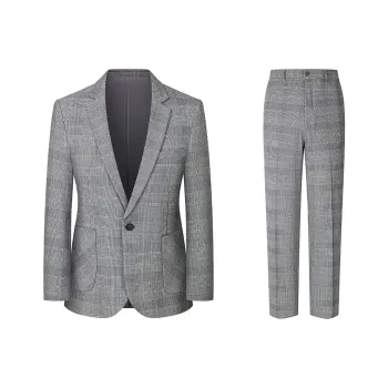 JOHNHOLLIS Business Suits Men's Gray