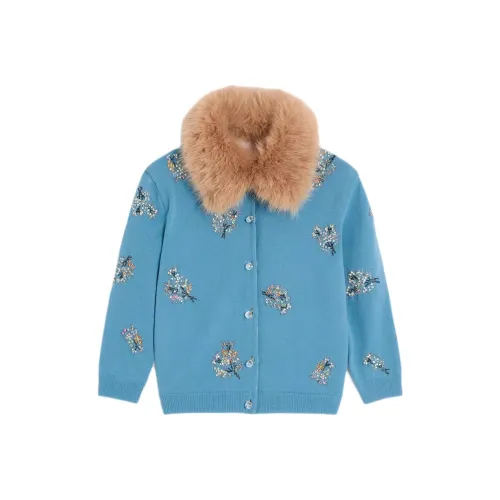 Valentino Embellished Three Quarter Sleeved Cardigan