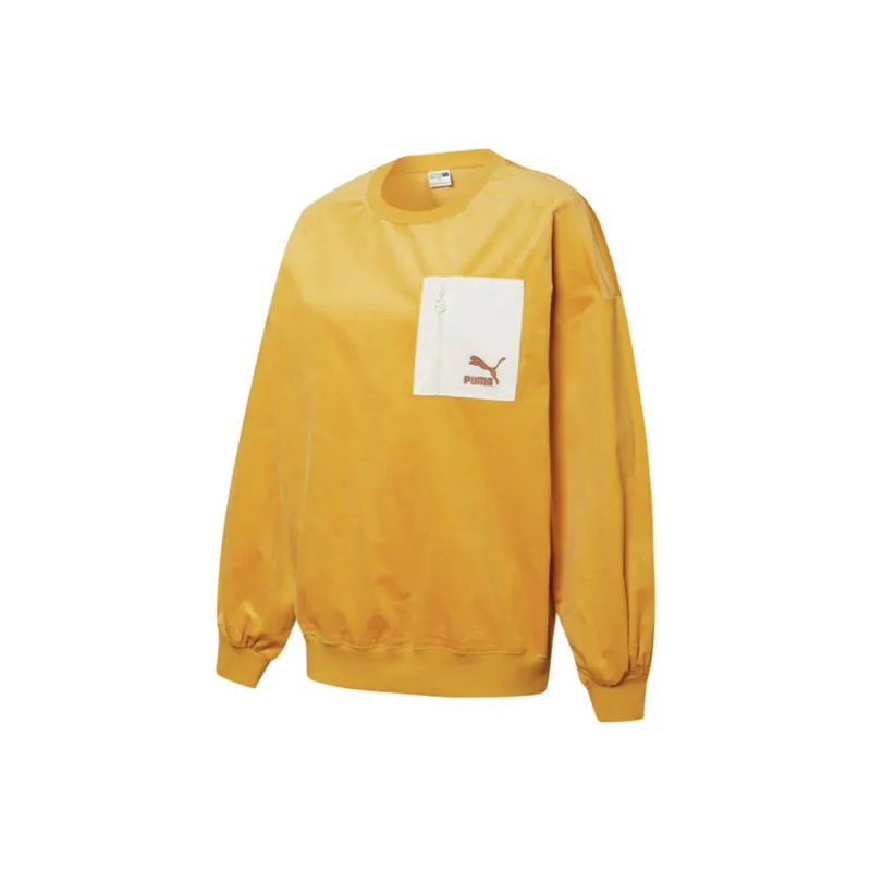 PUMA Sweatshirts Women's Gold-0