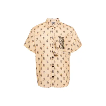 NATASHA ZINKO Graphic print Cotton Shirt