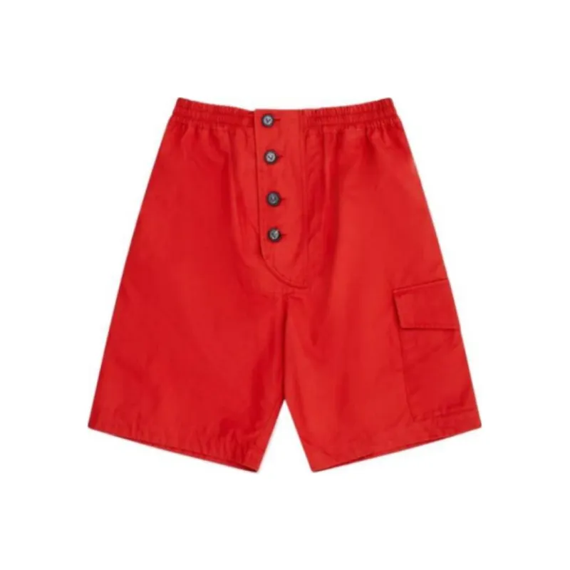 Bottega Veneta Casual Shorts Men's Red-0