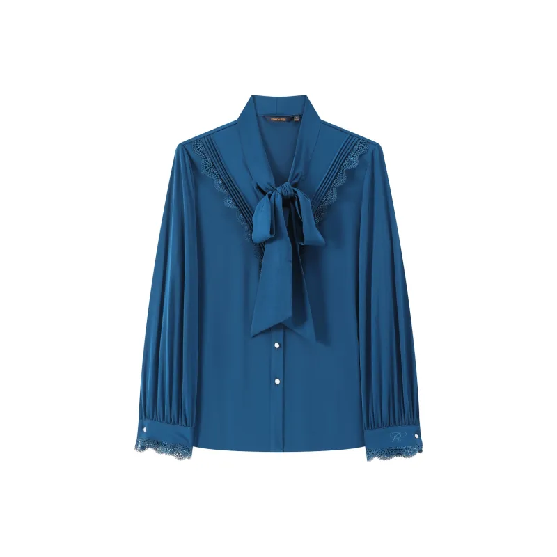 Romon Shirts Women's Blue-0