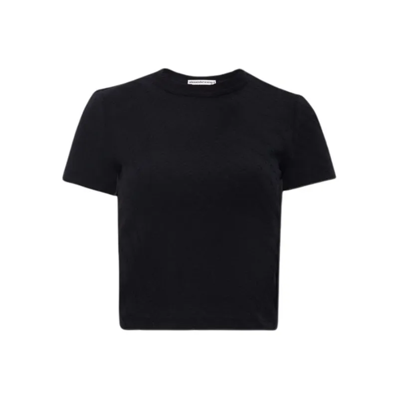 Alexander Wang Logo Jacquard Crewneck Knit Top-0