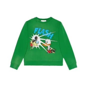 GUCCI X Disney Donald Duck Sweatshirt Green/Multi