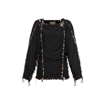 ISABEL MARANT ETOILE Ruched Braid Detailed Top