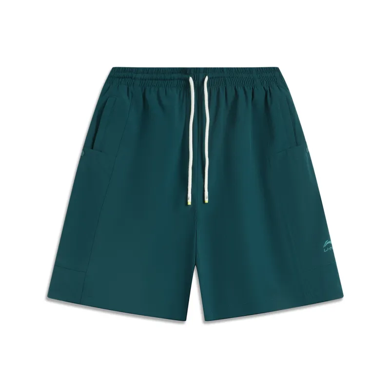 LiNing Sports Life Collection Casual Shorts Men's Reef Green-0
