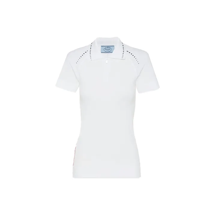PRADA FW22 Polo Shirt Women's White-0
