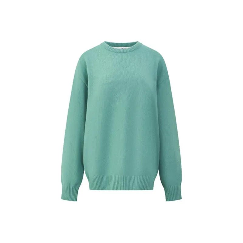 KIKAT Knitwear Women's Blue Leaning Green-0