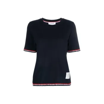 THOM BROWNE RWB Stripe Crewneck T Shirt