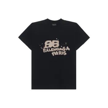 Balenciaga T Shirt 'Black/Ecru'