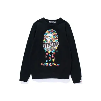 A BATHING APE X M&M's Women'ss Crewneck Black