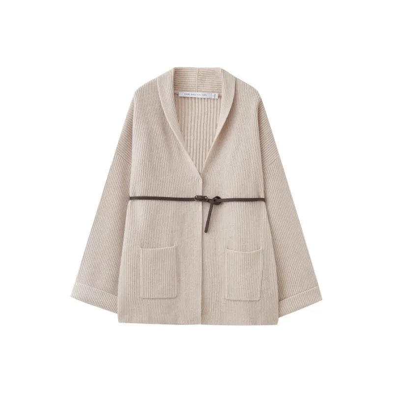 SHUIYUNJIAN Sweater Women's Beige Apricot-0
