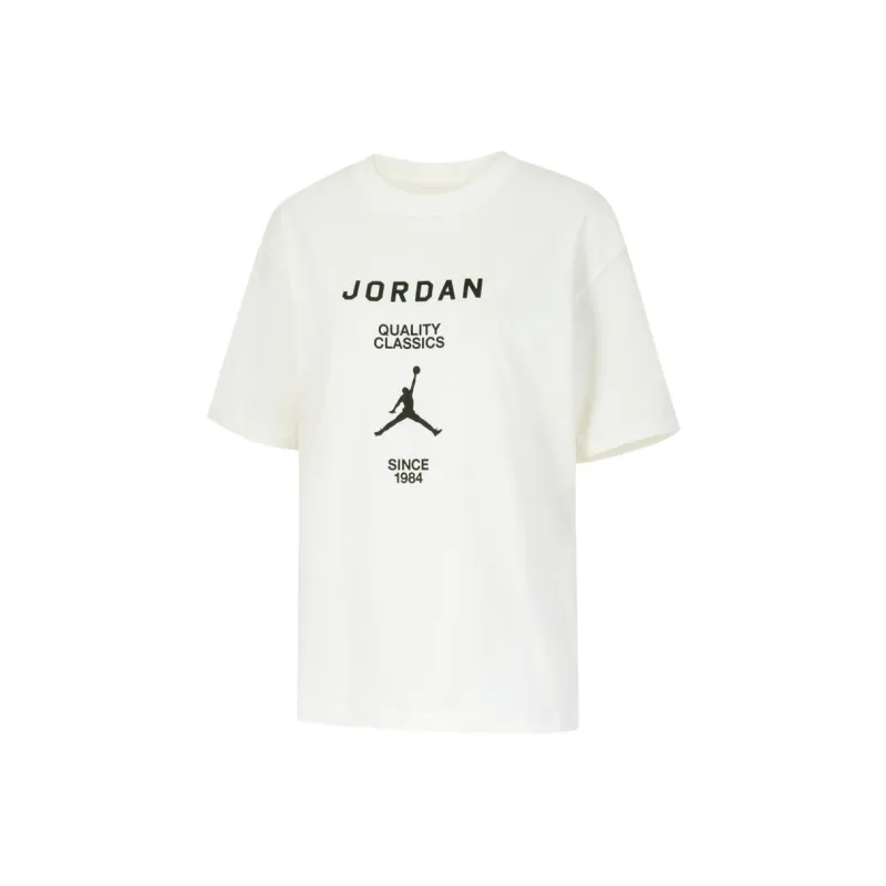 Jordan T Shirts Women's White-0
