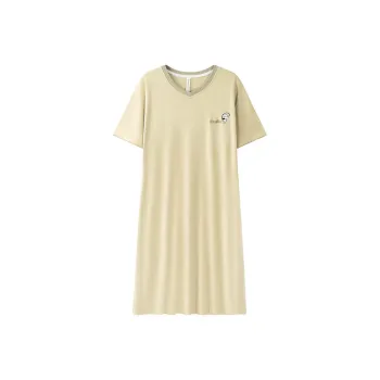 JINXU Nightgown Women's Light Green