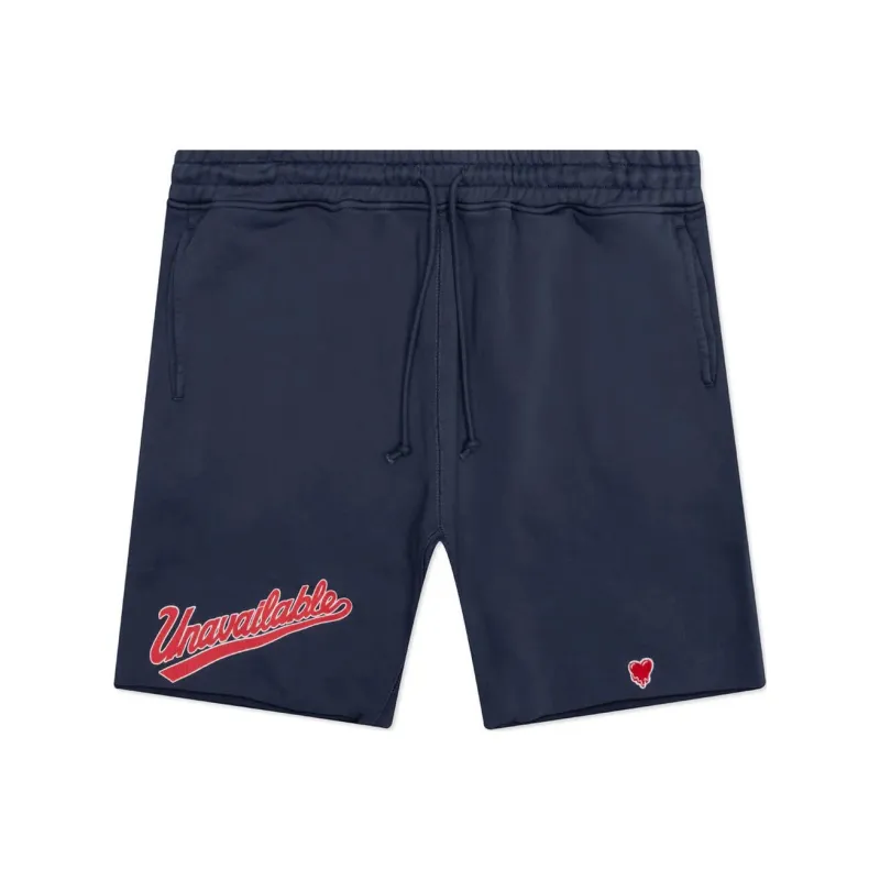 Emotionally Unavailable Casual Shorts Men's Marine Blue-0
