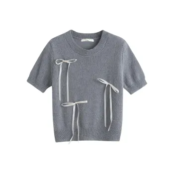 Tonlion Regular T Shirt Women's Light Gray