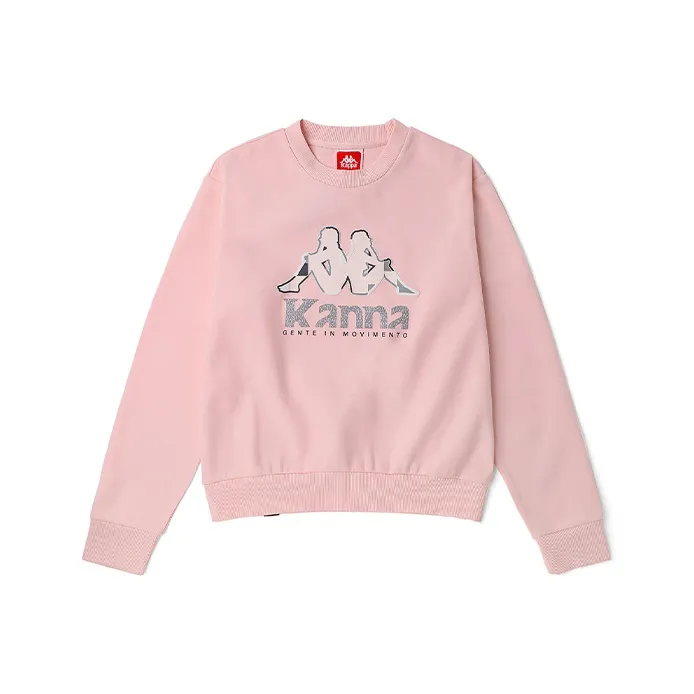 Kappa Crew Neck Sweatshirt Spring Autumn And Winter Women's-0
