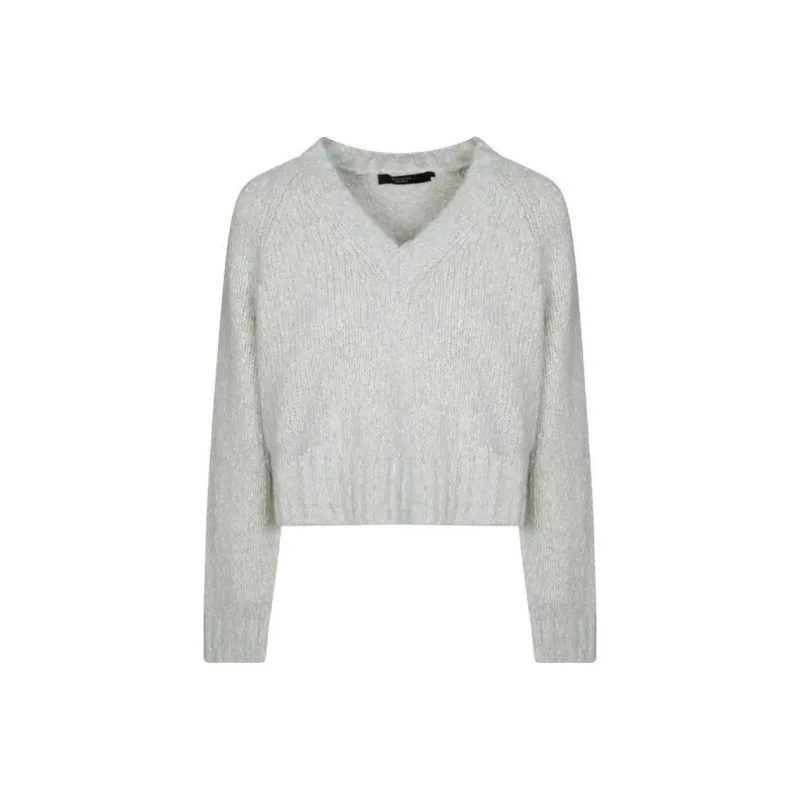 WEEKEND MaxMara V Neck Cropped Jumper-0