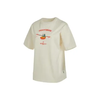 Converse T Shirts Women's Beige