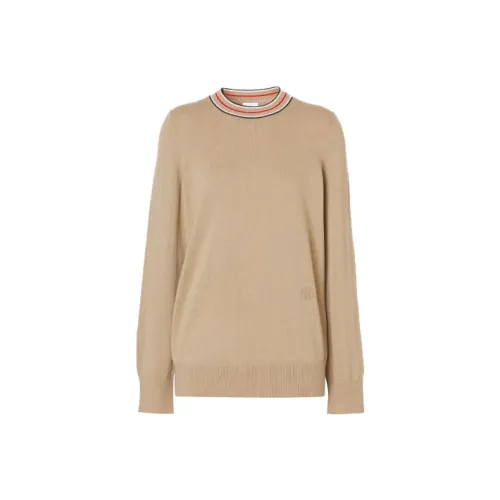 Burberry Stripe Detail Cashmere Jumper
