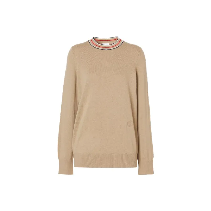Burberry Stripe Detail Cashmere Jumper-0