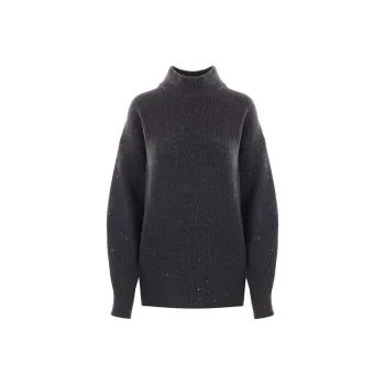Brunello Cucinelli Sequin embellished High neck Jumper