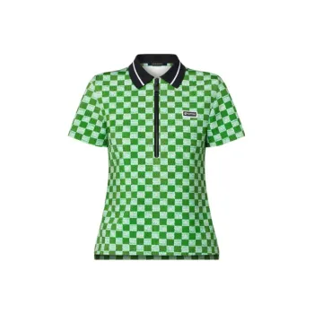 LOUIS VUITTON New Quarterly Products Of LV Polo Shirts Women's Green