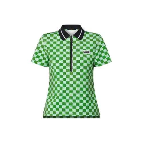 LOUIS VUITTON New Quarterly Products Of LV Polo Shirts Women's Green