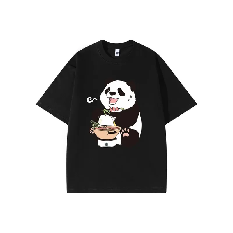 PANDA BASE T Shirts Women's-2