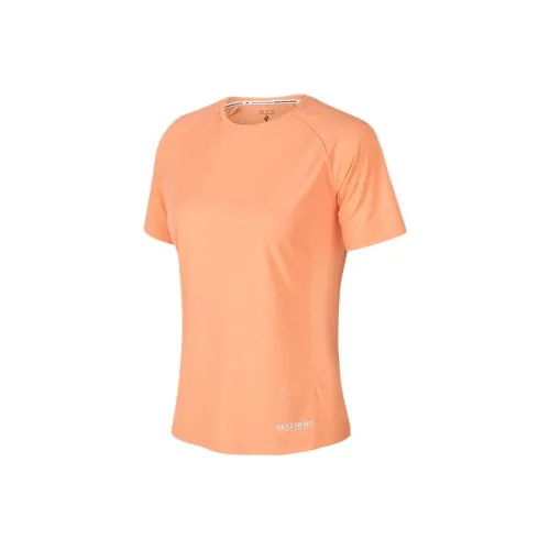 Skechers GODRI Raglan Sleeve T Shirt Women's Papaya Orange Pink