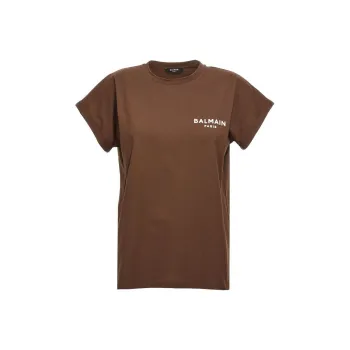 BALMAIN T-Shirts Women's Brown