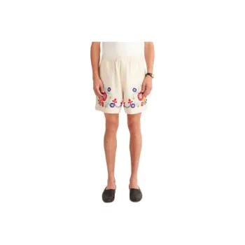 BODE Beaded Garden Party Shorts