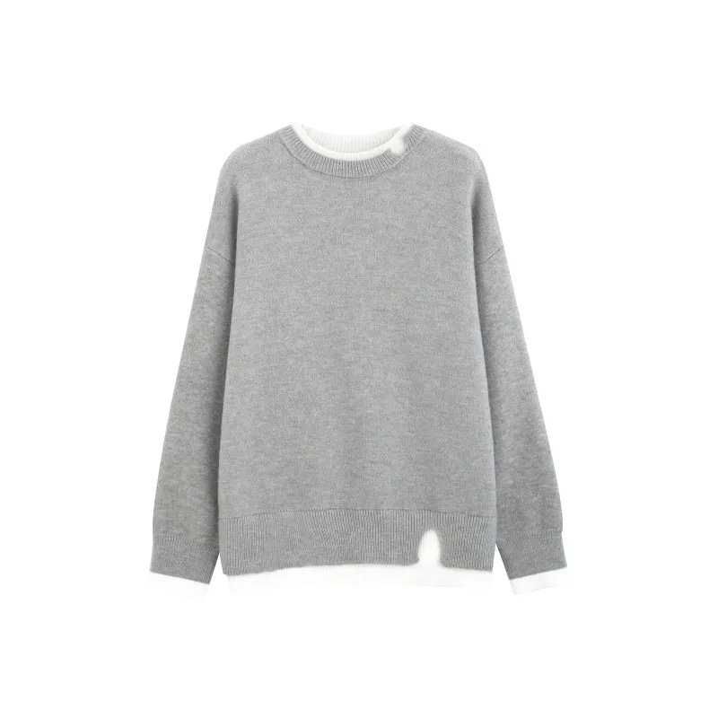 Tonlion Sweater Women's Light Gray-0