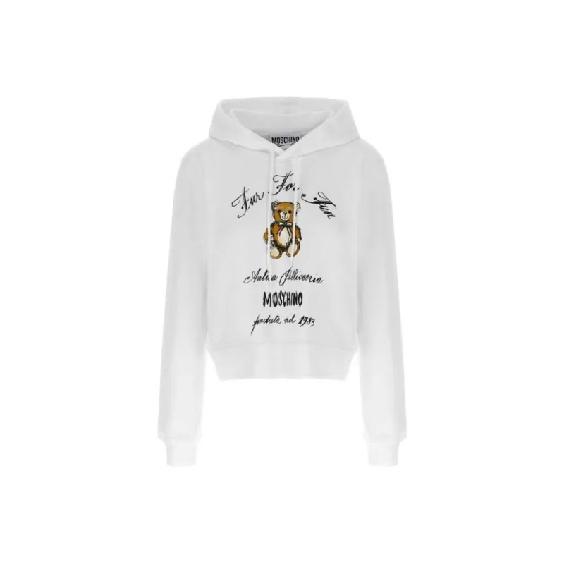 MOSCHINO Antica Pellicceria Cropped Hoodie-0