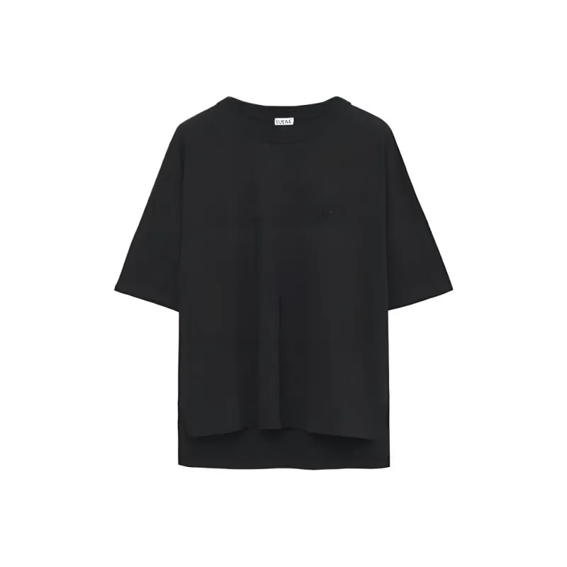 LOEWE Monogram Embroidered Crewneck T Shirt-0