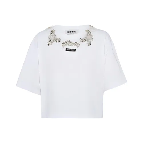 MIU holder miu T Shirts Women's White