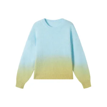 DIALOGUE Sweater Women's Blue Green Gradient