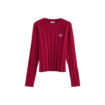 Tonlion Sweater Women's Dark Red