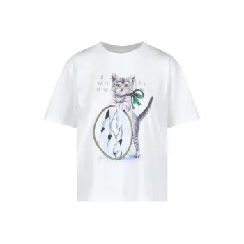 MM6 Maison Margiela Cat print Cotton T shirt