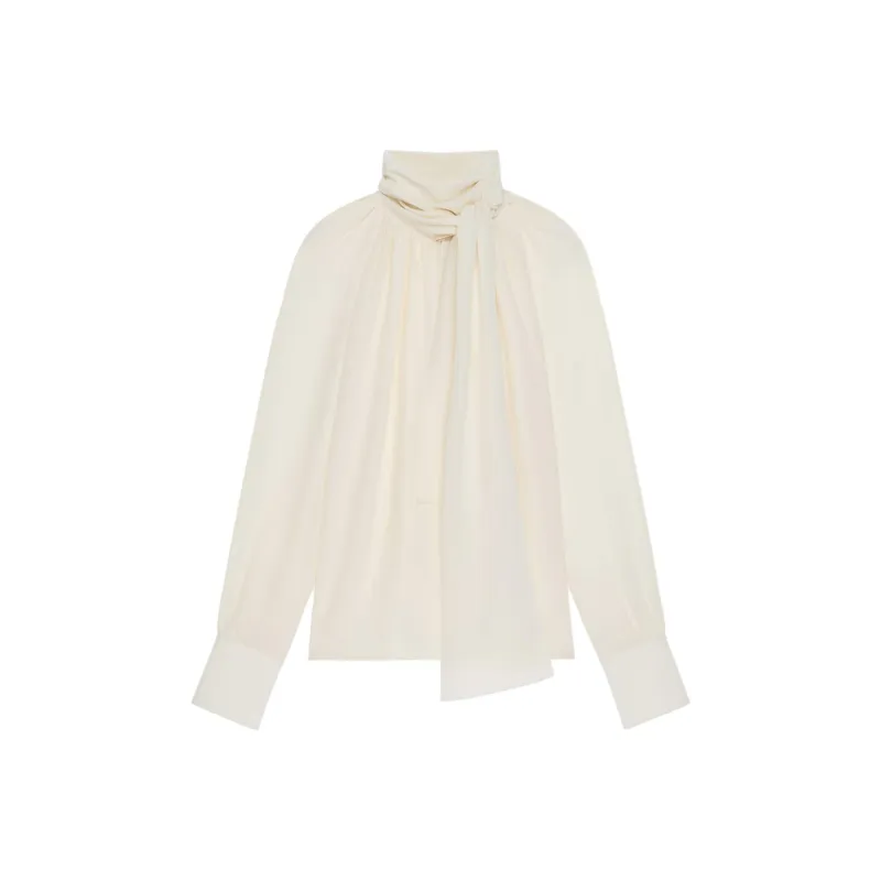 Givenchy 4G Motif Tie Neck Blouse-0