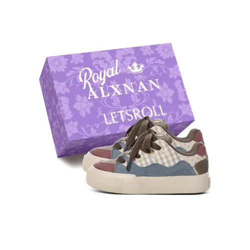 Alxnan Low Top Skateboard Shoes Women's Cameo Brown