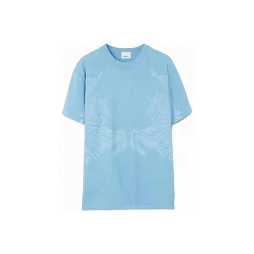 Burberry Equestrian Knight T Shirt Light Blue