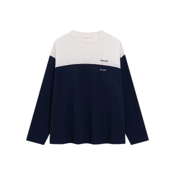 QISENYAR T Shirt Unisex Navy Blue