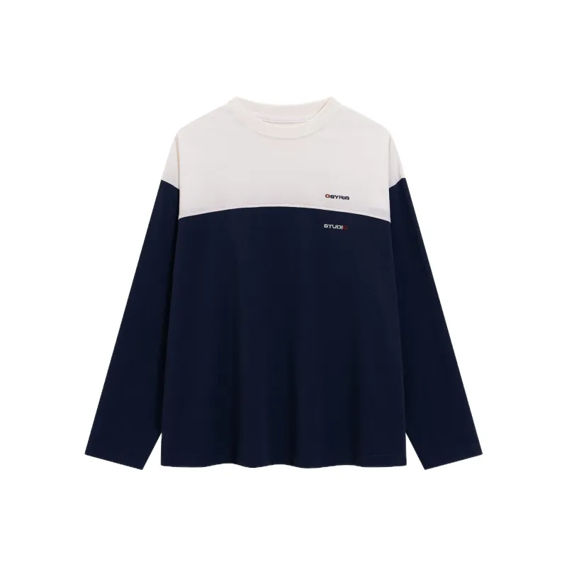 QISENYAR T Shirt Unisex Navy Blue-0