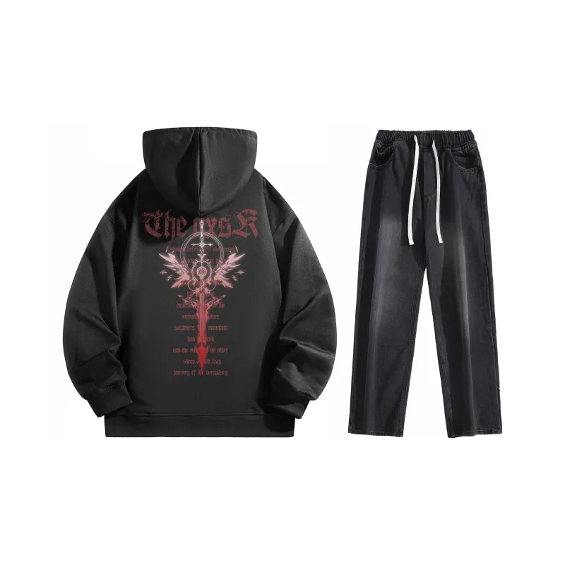 A.X.S.K Sweatshirt Sets Unisex-0