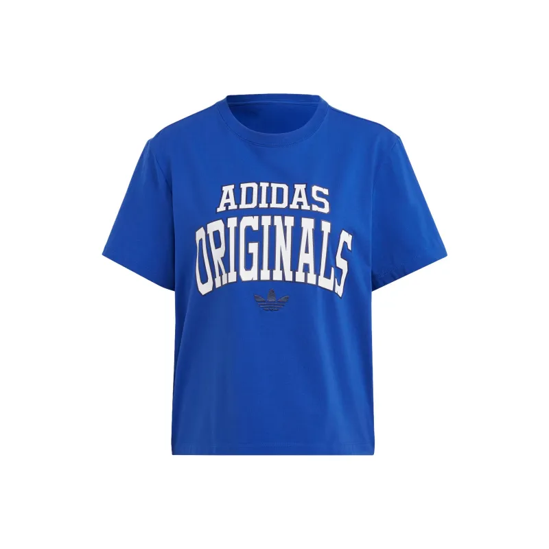 Adidas Originals T Shirt Women's Fluorescent Blue-0