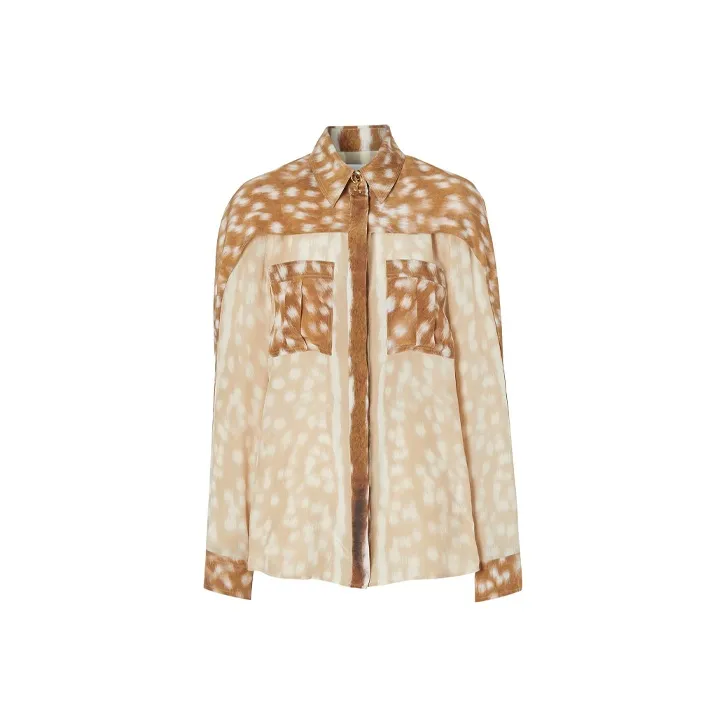 Burberry Shirts Women's Khaki-0