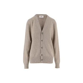 AMIPARIS Paris Ami De Coeur V Neck Knitted Cardigan
