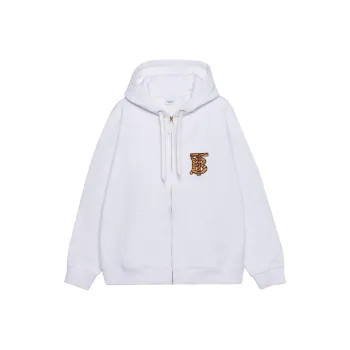 Burberry Tiger Tb Monogram Motif Hoodie White